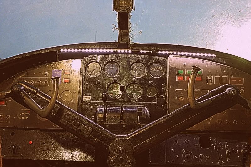 Cockpit of B721, the first air craft of Bangladesh Air Force